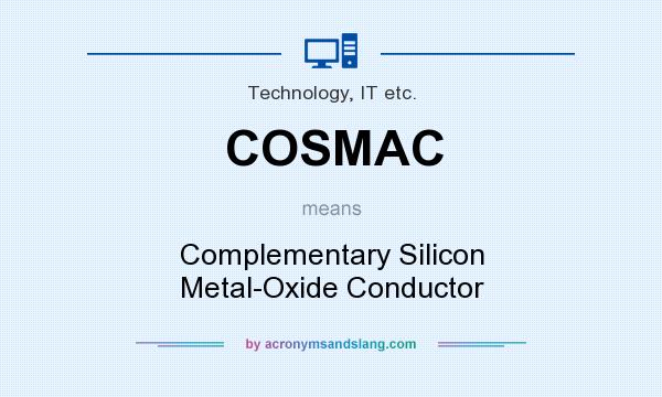 What does COSMAC mean? It stands for Complementary Silicon Metal-Oxide Conductor