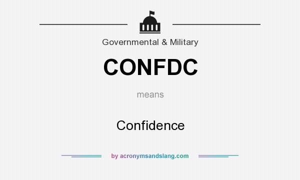 What does CONFDC mean? It stands for Confidence