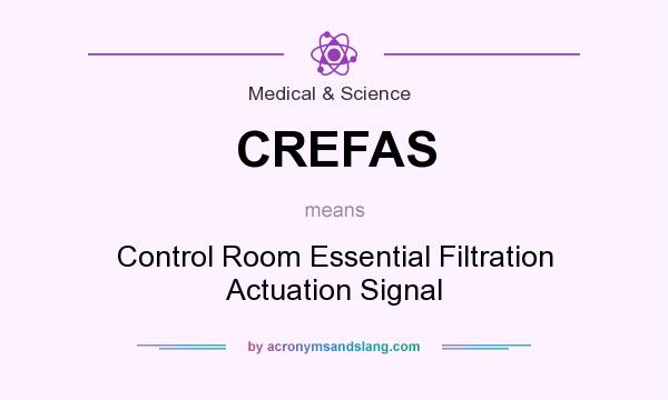 What does CREFAS mean? It stands for Control Room Essential Filtration Actuation Signal