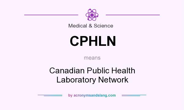 What does CPHLN mean? It stands for Canadian Public Health Laboratory Network