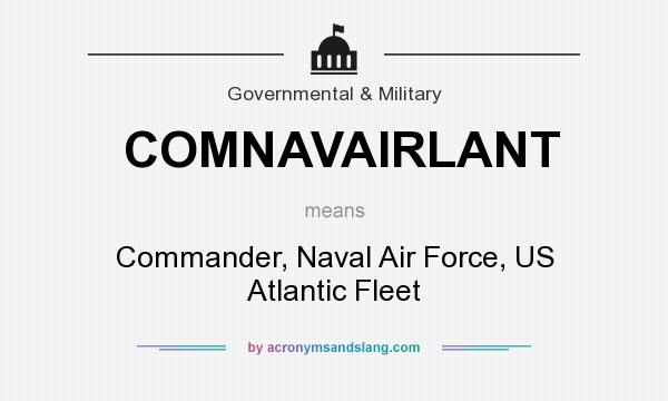What does COMNAVAIRLANT mean? It stands for Commander, Naval Air Force, US Atlantic Fleet
