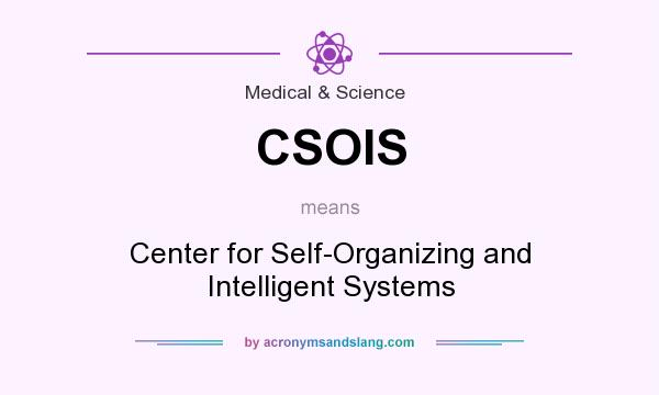 What does CSOIS mean? It stands for Center for Self-Organizing and Intelligent Systems