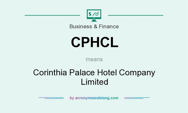 What does CPHCL mean? It stands for Corinthia Palace Hotel Company Limited