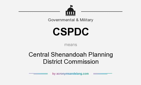 What does CSPDC mean? It stands for Central Shenandoah Planning District Commission