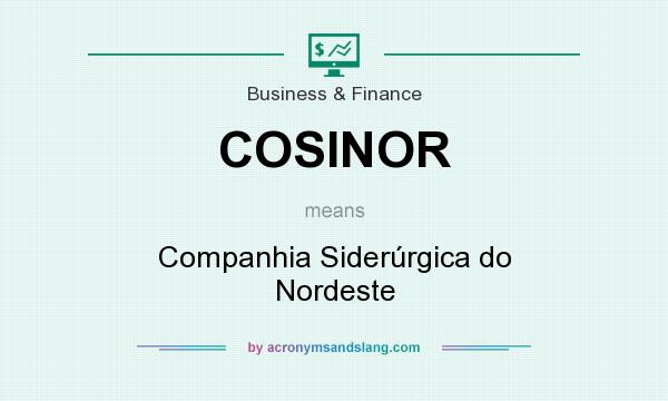 What does COSINOR mean? It stands for Companhia Siderúrgica do Nordeste