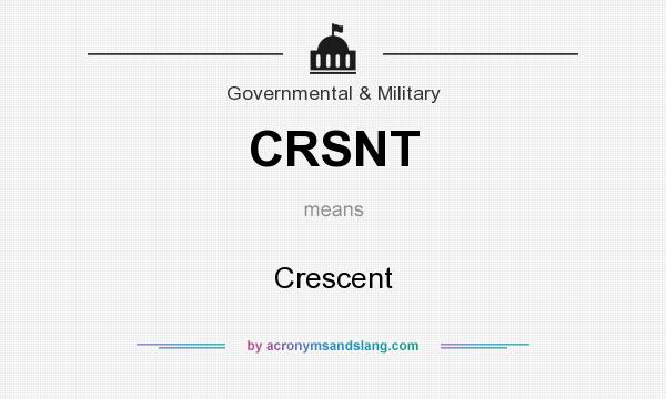 What does CRSNT mean? It stands for Crescent