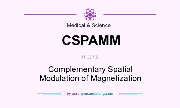 What does CSPAMM mean? It stands for Complementary Spatial Modulation of Magnetization
