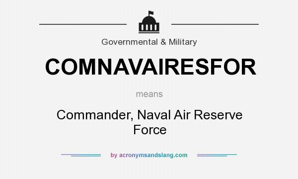 What does COMNAVAIRESFOR mean? It stands for Commander, Naval Air Reserve Force
