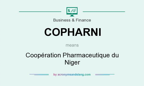 What does COPHARNI mean? It stands for Coopération Pharmaceutique du Niger