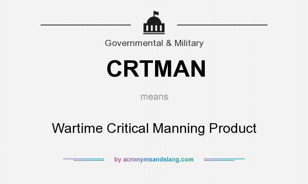 What does CRTMAN mean? It stands for Wartime Critical Manning Product