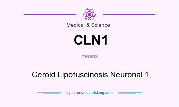 What does CLN1 mean? It stands for Ceroid Lipofuscinosis Neuronal 1