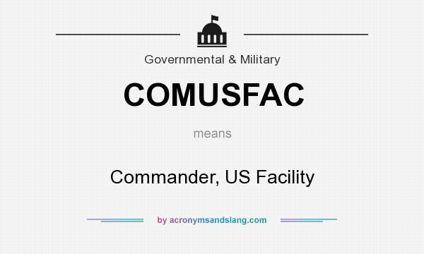 What does COMUSFAC mean? It stands for Commander, US Facility