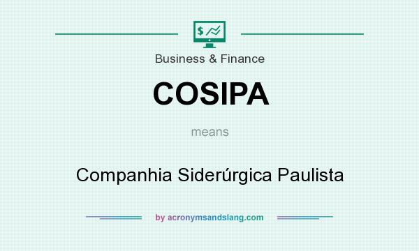 What does COSIPA mean? It stands for Companhia Siderúrgica Paulista