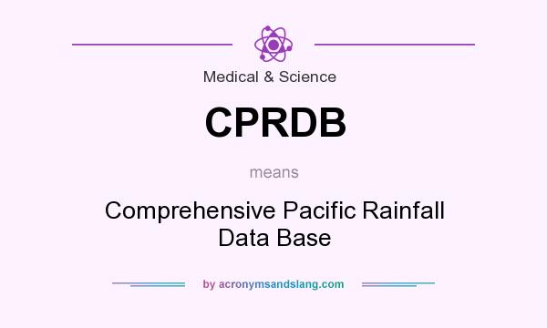 What does CPRDB mean? It stands for Comprehensive Pacific Rainfall Data Base