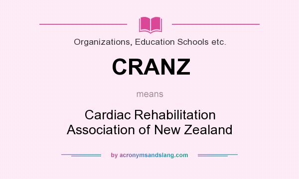 What does CRANZ mean? It stands for Cardiac Rehabilitation Association of New Zealand