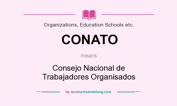 What does CONATO mean? It stands for Consejo Nacional de Trabajadores Organisados