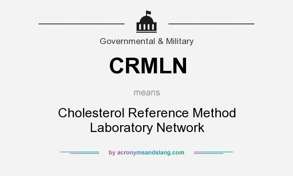What does CRMLN mean? It stands for Cholesterol Reference Method Laboratory Network