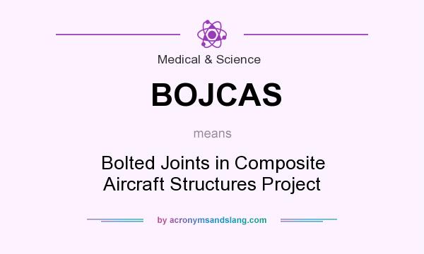 What does BOJCAS mean? It stands for Bolted Joints in Composite Aircraft Structures Project