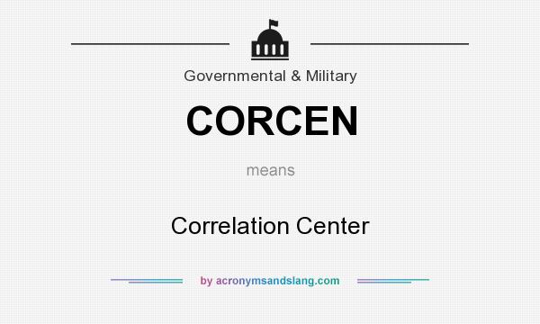 What does CORCEN mean? It stands for Correlation Center