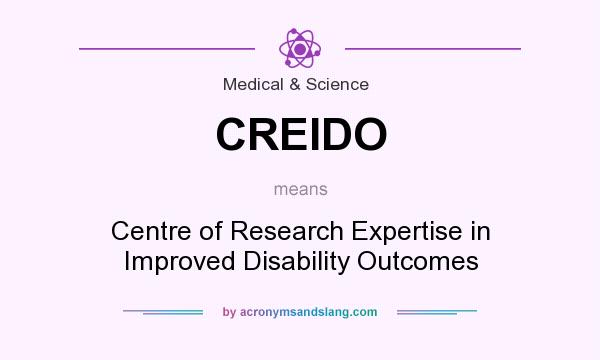What does CREIDO mean? It stands for Centre of Research Expertise in Improved Disability Outcomes