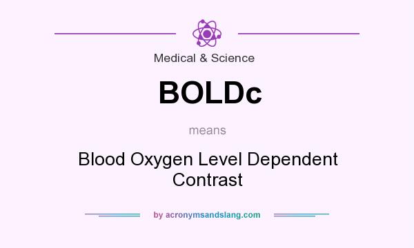 What does BOLDc mean? It stands for Blood Oxygen Level Dependent Contrast
