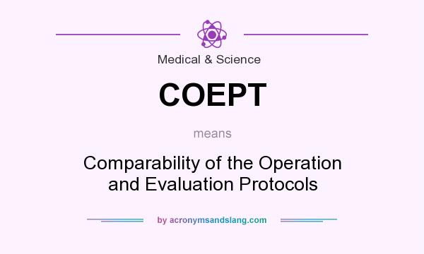 What does COEPT mean? It stands for Comparability of the Operation and Evaluation Protocols