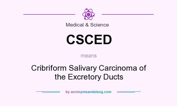 What does CSCED mean? It stands for Cribriform Salivary Carcinoma of the Excretory Ducts