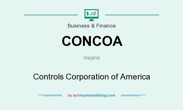 What does CONCOA mean? It stands for Controls Corporation of America