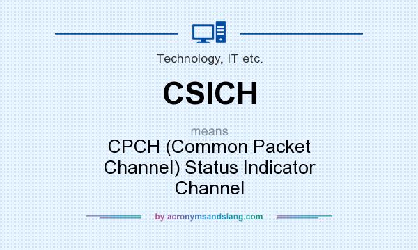 What does CSICH mean? It stands for CPCH (Common Packet Channel) Status Indicator Channel