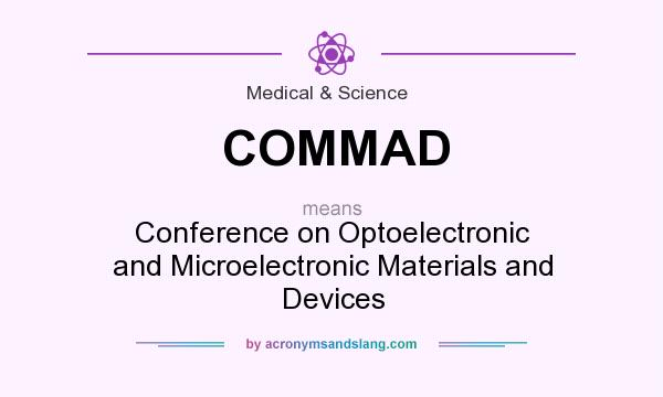 What does COMMAD mean? It stands for Conference on Optoelectronic and Microelectronic Materials and Devices