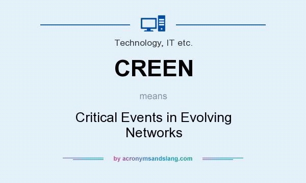 What does CREEN mean? It stands for Critical Events in Evolving Networks
