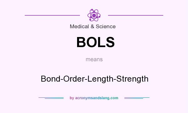 What does BOLS mean? It stands for Bond-Order-Length-Strength