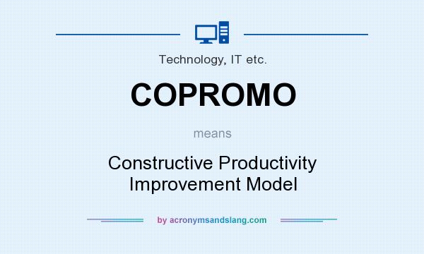 What does COPROMO mean? It stands for Constructive Productivity Improvement Model