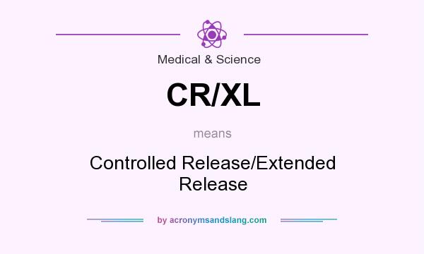 What does CR/XL mean? It stands for Controlled Release/Extended Release