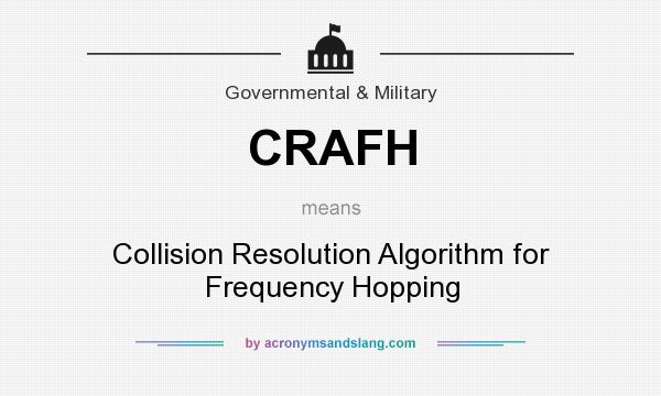 What does CRAFH mean? It stands for Collision Resolution Algorithm for Frequency Hopping