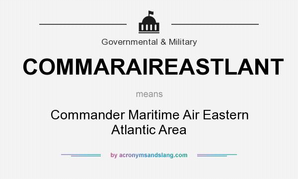 What does COMMARAIREASTLANT mean? It stands for Commander Maritime Air Eastern Atlantic Area