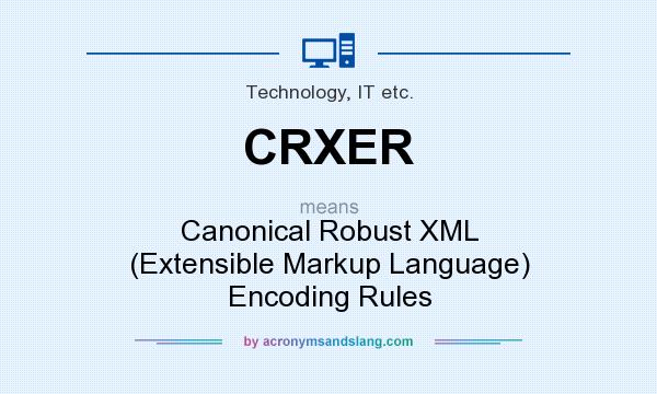 What does CRXER mean? It stands for Canonical Robust XML (Extensible Markup Language) Encoding Rules