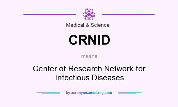 What does CRNID mean? It stands for Center of Research Network for Infectious Diseases