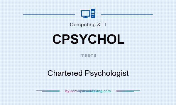 What does CPSYCHOL mean? It stands for Chartered Psychologist