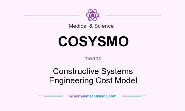 What does COSYSMO mean? It stands for Constructive Systems Engineering Cost Model