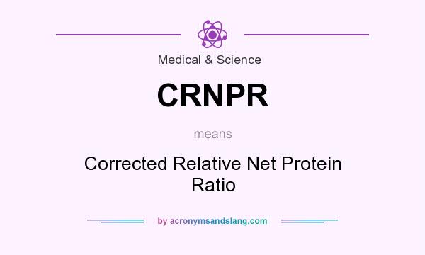 What does CRNPR mean? It stands for Corrected Relative Net Protein Ratio