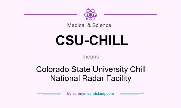 What does CSU-CHILL mean? It stands for Colorado State University Chill National Radar Facility