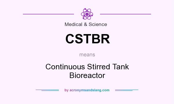 What does CSTBR mean? It stands for Continuous Stirred Tank Bioreactor