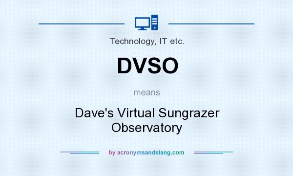 What does DVSO mean? It stands for Dave`s Virtual Sungrazer Observatory