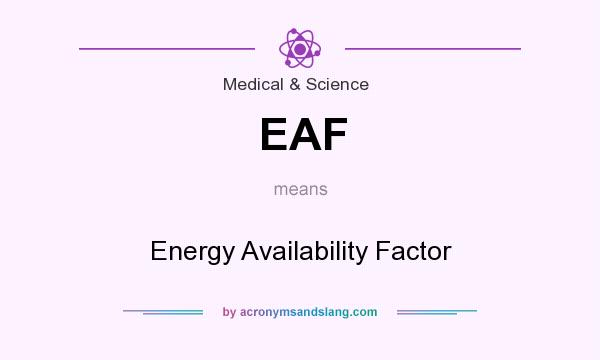 What does EAF mean? It stands for Energy Availability Factor