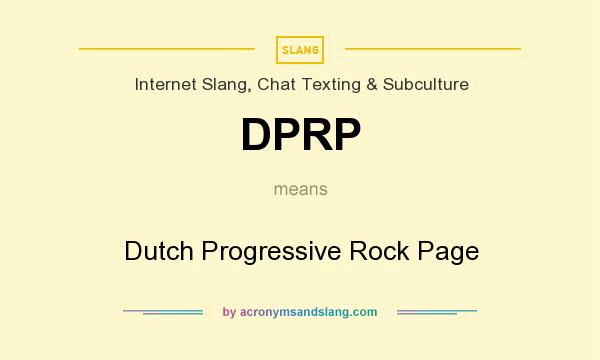 What does DPRP mean? It stands for Dutch Progressive Rock Page