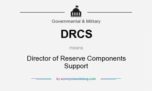 What does DRCS mean? It stands for Director of Reserve Components Support