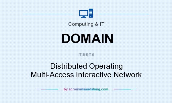 What does DOMAIN mean? It stands for Distributed Operating Multi-Access Interactive Network