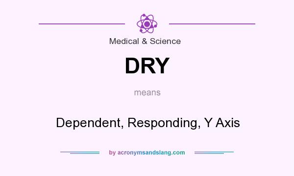 What does DRY mean? It stands for Dependent, Responding, Y Axis