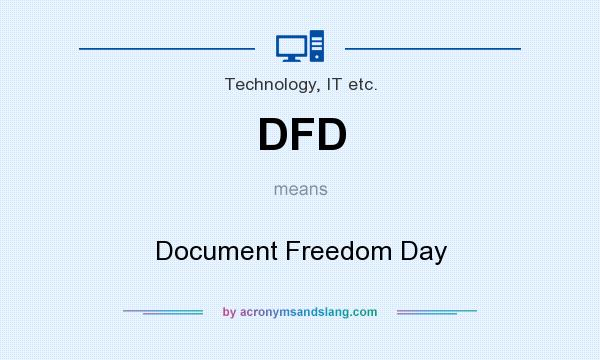 What does DFD mean? It stands for Document Freedom Day